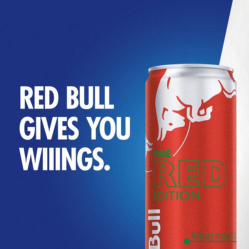 Red Bull Red Edition Energy Drink, Watermelon, 114mg Caffeine