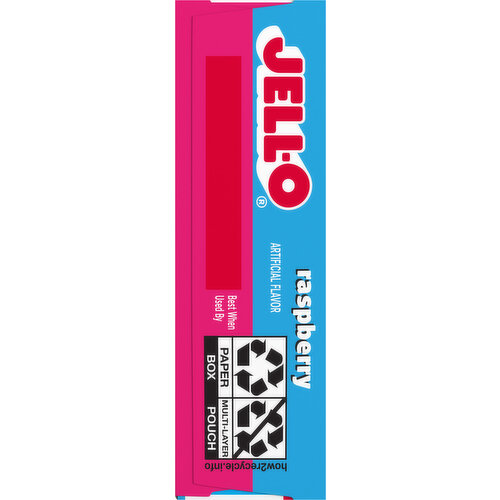 Jell-O Zero Sugar Low Calorie Raspberry Gelatin Dessert