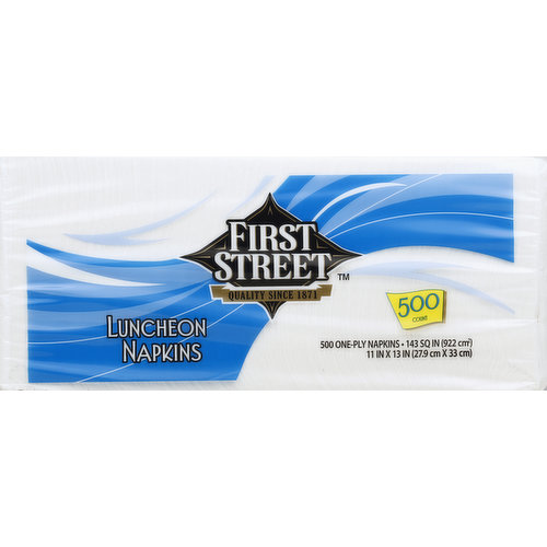 First Street Napkins, Luncheon, One-Ply