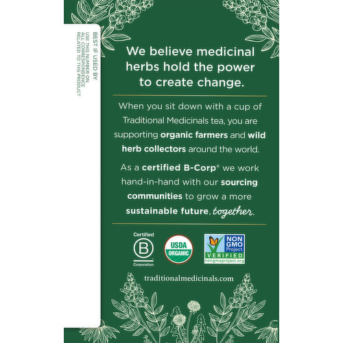 Traditional Medicinals Tea Bags Chamomile Organic Herbal Supplement