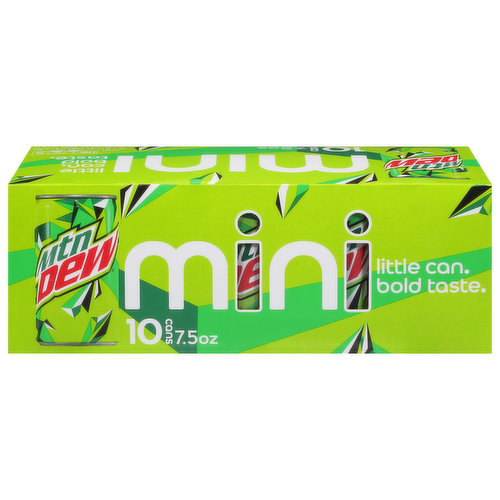 Mtn Dew Soda, Mini Cans