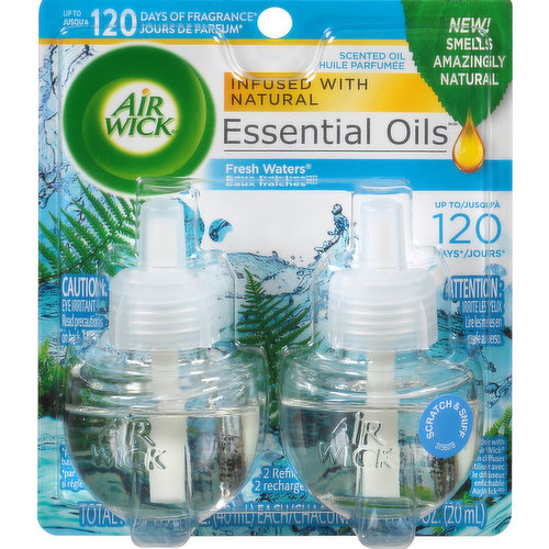 Air Wick Scented Oil Refills, Fresh Waters