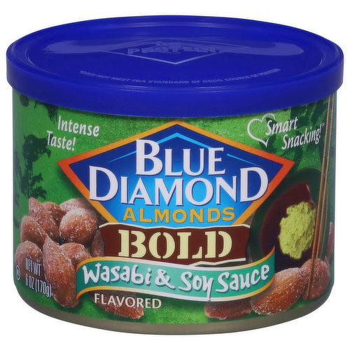 Blue Diamond Almonds, Wasabi & Soy Sauce, Bold