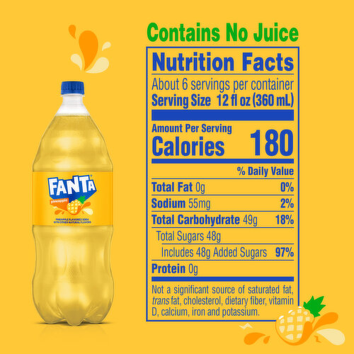 Fanta  Pineapple Soda Soft Drink