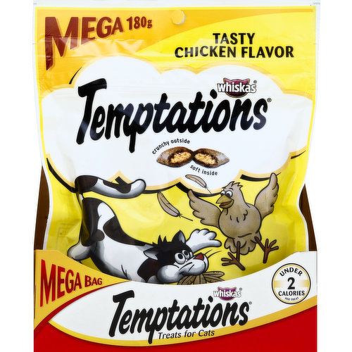 Temptations Treats for Cats, Tasty Chicken Flavor, Mega Bag