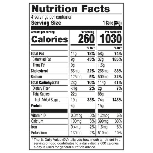 Haagen-Dazs Belgian Waffle Cones, Vanilla Salted Caramel