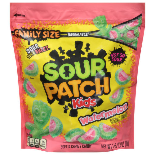 Sour Patch Kids Candy, Soft & Chewy, Watermelon, Family Size