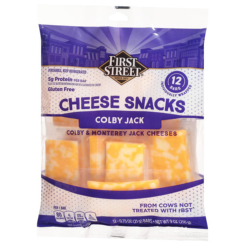 First Street Cheese Snacks, Colby Jack
