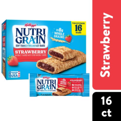 Nutri Grain Soft Baked Breakfast Bars, Strawberry, Value Pack
