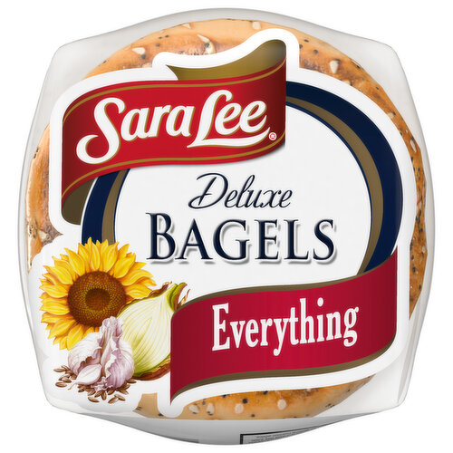 Sara Lee Deluxe Everything Bagels, 5 count, 16.7 oz