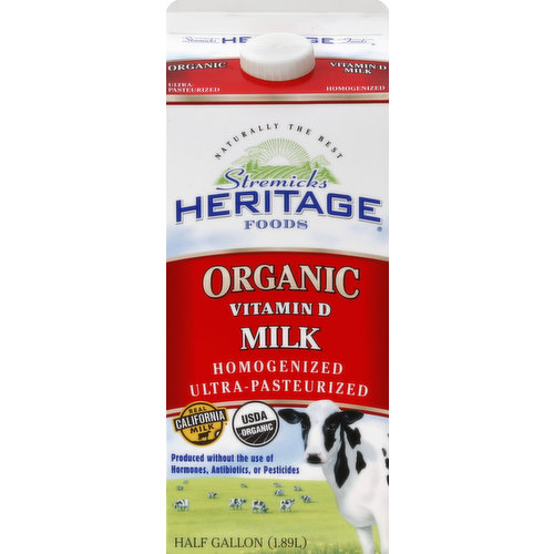 Heritage Milk, Organic, Vitamin D