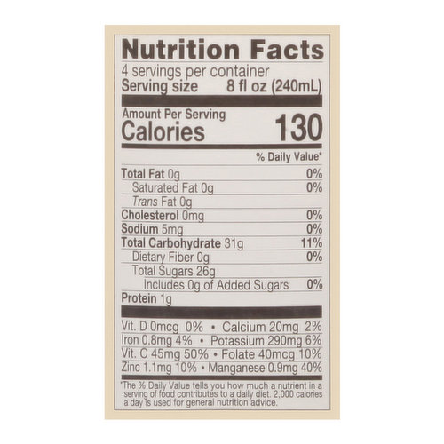 Lakewood Juice, Organic, Pure Pineapple