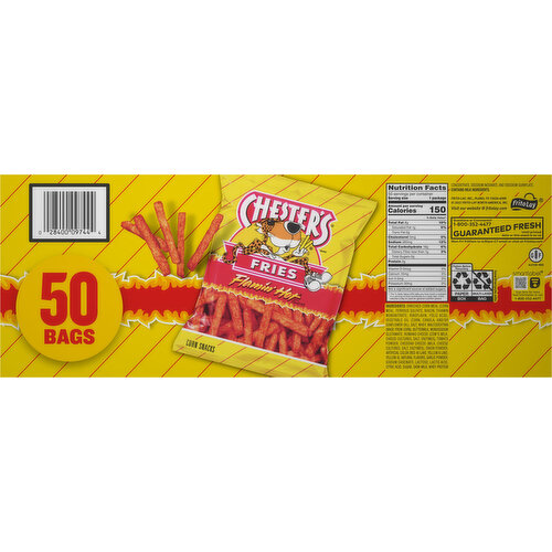 Chester's Corn Snacks, Flamin' Hot Flavored, Fries