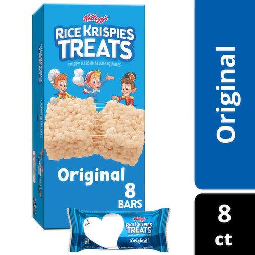 Rice Krispies Treats Crispy Marshmallow Squares, Original, Classic Size