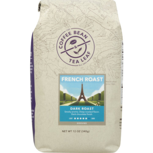 Coffee Bean & Tea Leaf Coffee, Ground, Dark Roast, French Roast