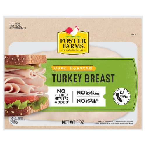 Foster Farms Turkey Breast, Oven Roasted