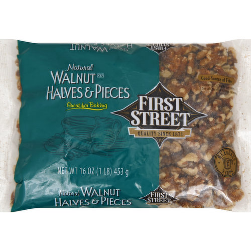 First Street Walnut, Halves & Pieces
