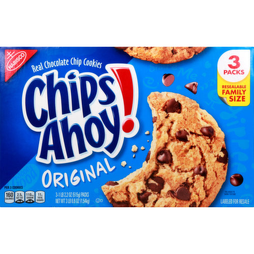 Chips Ahoy! Cookies, Chocolate Chip, Original, Family Size