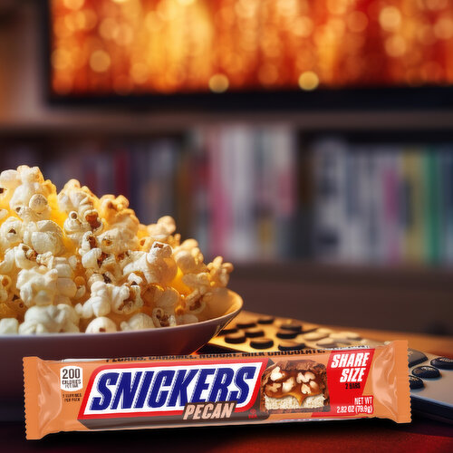 Snickers SNICKERS Pecan Milk Chocolate Candy Bar, Share Size, 24 ct