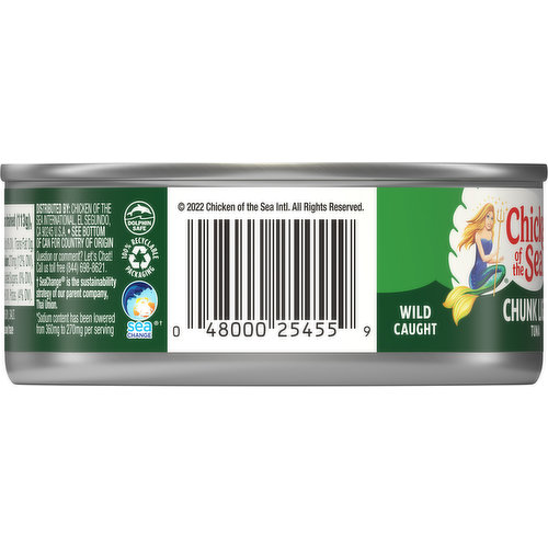 Chicken of the Sea Tuna, 25% Less Sodium, Chunk Light