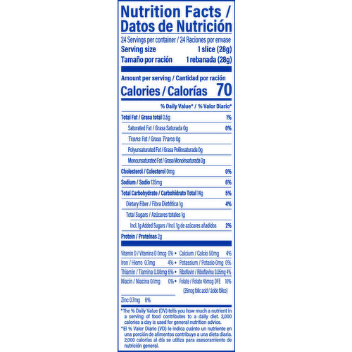 Bimbo Plain Bread, 24 oz