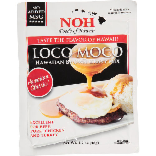NOH Foods Of Hawaii Gravy Mix, Hawaiian Brown, Loco Moco