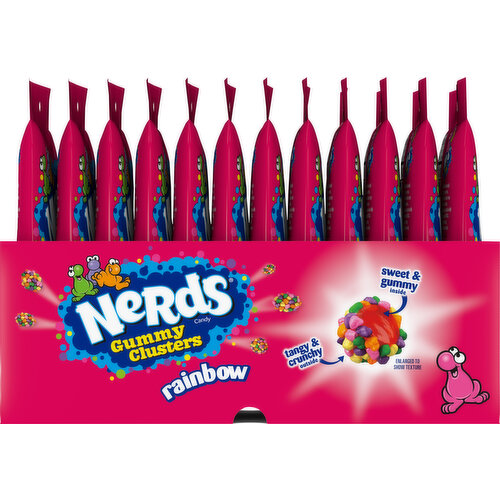 Nerds Candy, Gummy Clusters, Rainbow