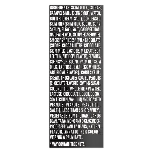 Breyers Ice Cream, Vanilla, Light, Snickers