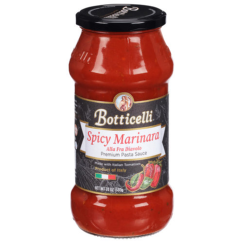 Botticelli Pasta Sauce, Premium, Spicy Marinara