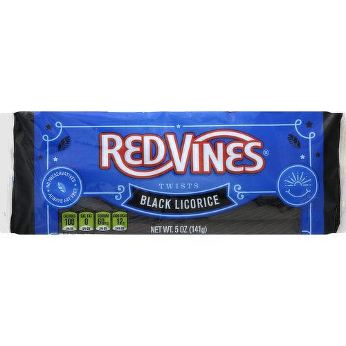 Red Vines Candy, Black Licorice, Twists