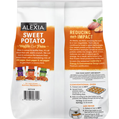 Alexia Fries, Waffle Cut, Sweet Potato