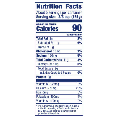 Mountain High Yogurt, Lowfat, Plain, 1% Milkfat