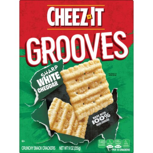 Cheez-It Crunchy Cheese Crackers, Sharp White Cheddar