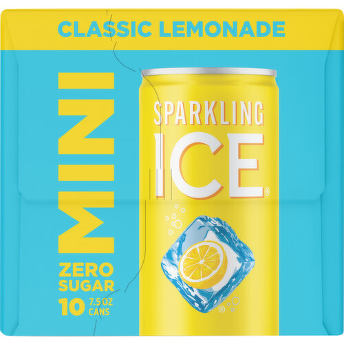 Sparkling Ice Zero Sugar Classic Lemonade Mini Sparkling Water