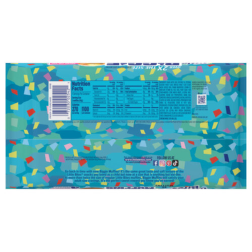 Entenmann's Bring On The Party Cake Cake and Sprinkles Biggie Muffins, 4 twin packs, 9.5 oz