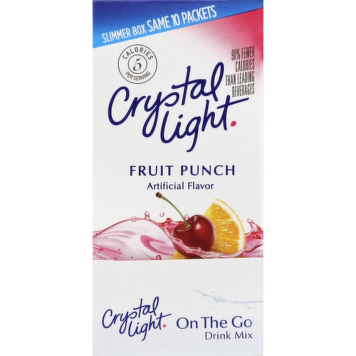 Crystal Light Drink Mix, On-The-Go Packets, Fruit Punch