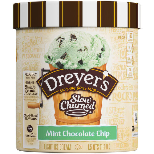 Dreyer's Mint Chocolate Chip Light Ice Cream