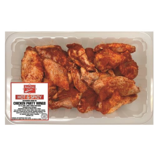 Hot & Spicy Seasoned B/I Chicken Party Wings