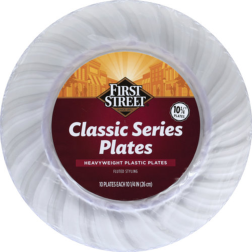 First Street Plates, Classic Series, Fluted Styling