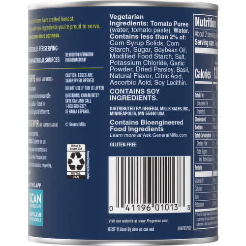 Progresso Soup, Vegetable Classics, Tomato Basil