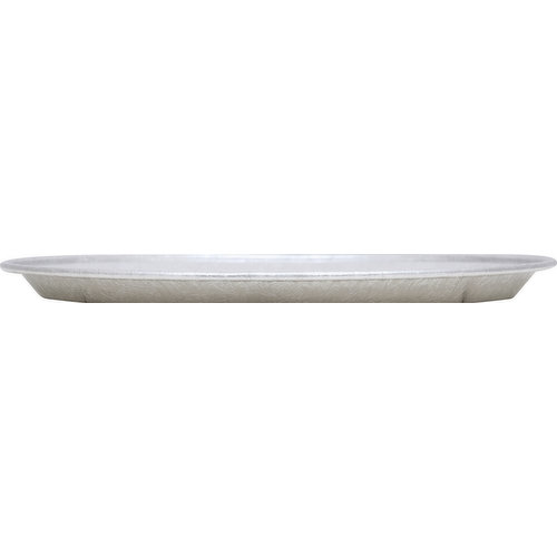 First Street Serving Tray, Round, Silver, 12 Inches