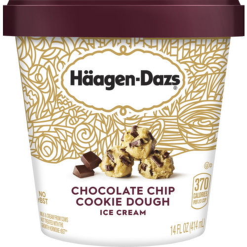 Haagen-Dazs Ice Cream, Chocolate Chip Cookie Dough