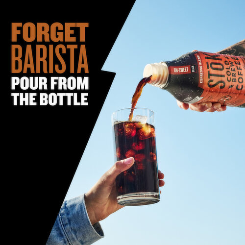 SToK Espresso Blend Black Unsweetened Cold Brew Coffee Bottle