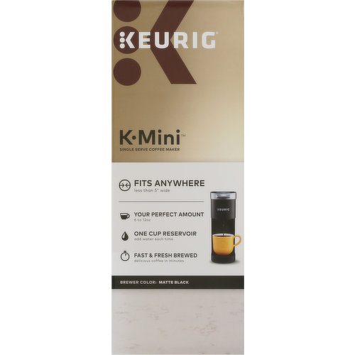 Keurig Coffee Maker, Matte Black, Single Serve