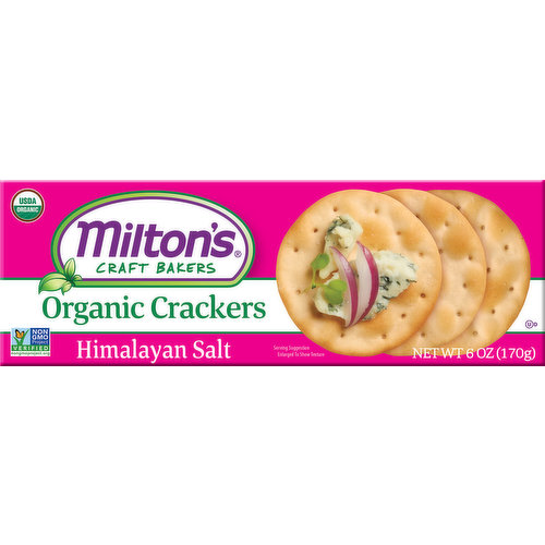 Miltons Crackers, Organic, Himalayan Salt