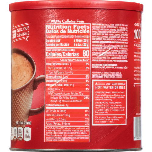  NESTLE Classic Rich Milk Chocolate Hot Cocoa Mix, 27.7 oz.  Canister