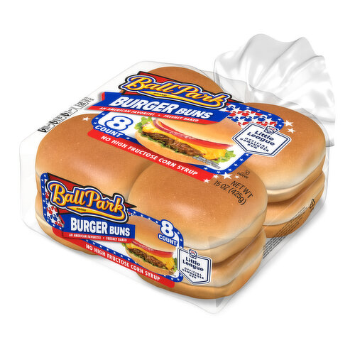 Ball Park White Burger Buns, 8 count, 15 oz