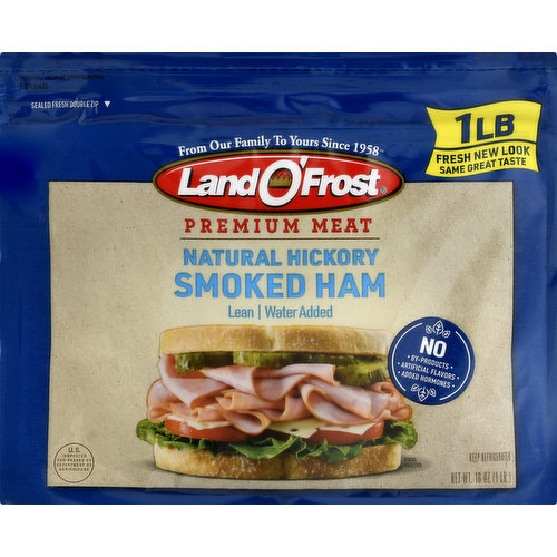 Land O Frost Ham, Natural Hickory, Smoked