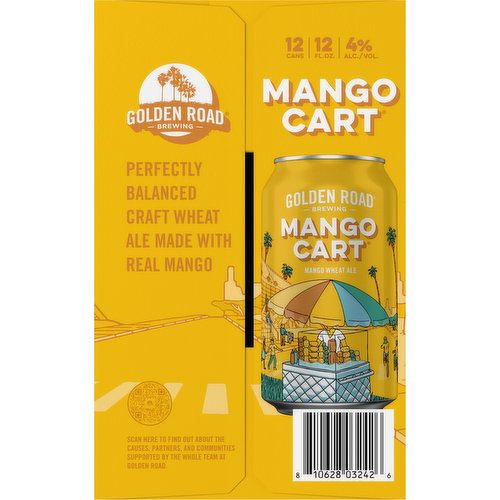 Golden Road Brewing Beer, Mango Cart