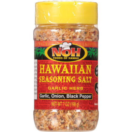 NOH Foods Of Hawaii Seasoning Salt, Garlic Herb, Hawaiian